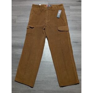 New With Tags Chaps Ralph Lauren Men's Brown Corduroy Cargo Pants Size 32x32
